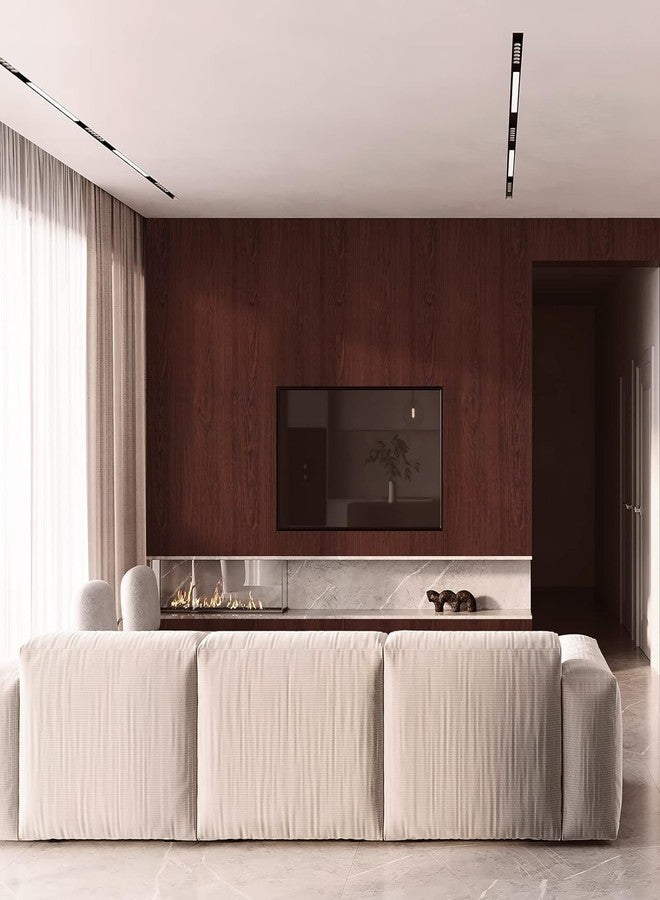 PIXELPACE Self Adhesive Peel & Stick 45 x 304 cm Waterproof Wallpaper for Living Room Hall Bedroom Decoration PVC Vinyl DIY Wall Stickers Multicolor, Count of (1, Wood Wallpaper) - Image 3